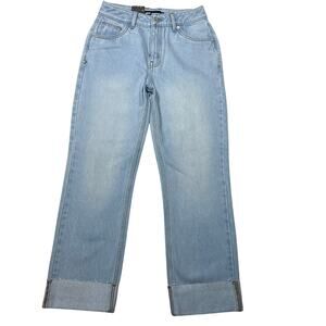 Vans Off the Wall Annabelle Denim Jeans 26x29 Light Wash Blue Straight Fit New